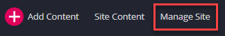 manage site option