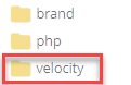 velocity folder