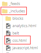 css.html location in the folder tree