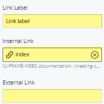 link fields and link label