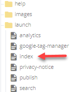 folder index page