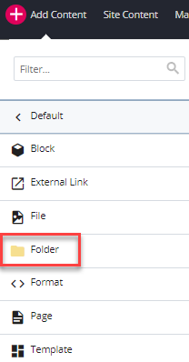 default folder