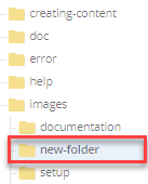 new grouping folder in folder tree