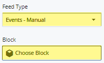 manual feed type ad block selection