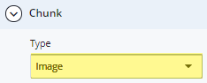 image chunk type selection