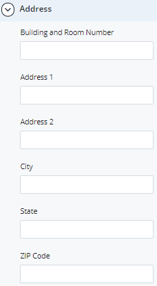 address fields