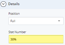 stat number field