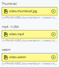 video file fields