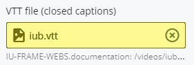 field to attach closed caption file (vtt)