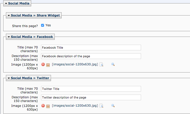 social media share widget